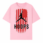 Basketball Hoops Graphic Tee with Retro American Flag Design Perfect for Sports Fans and Athletes - T-shirt 1758681891619.jpg