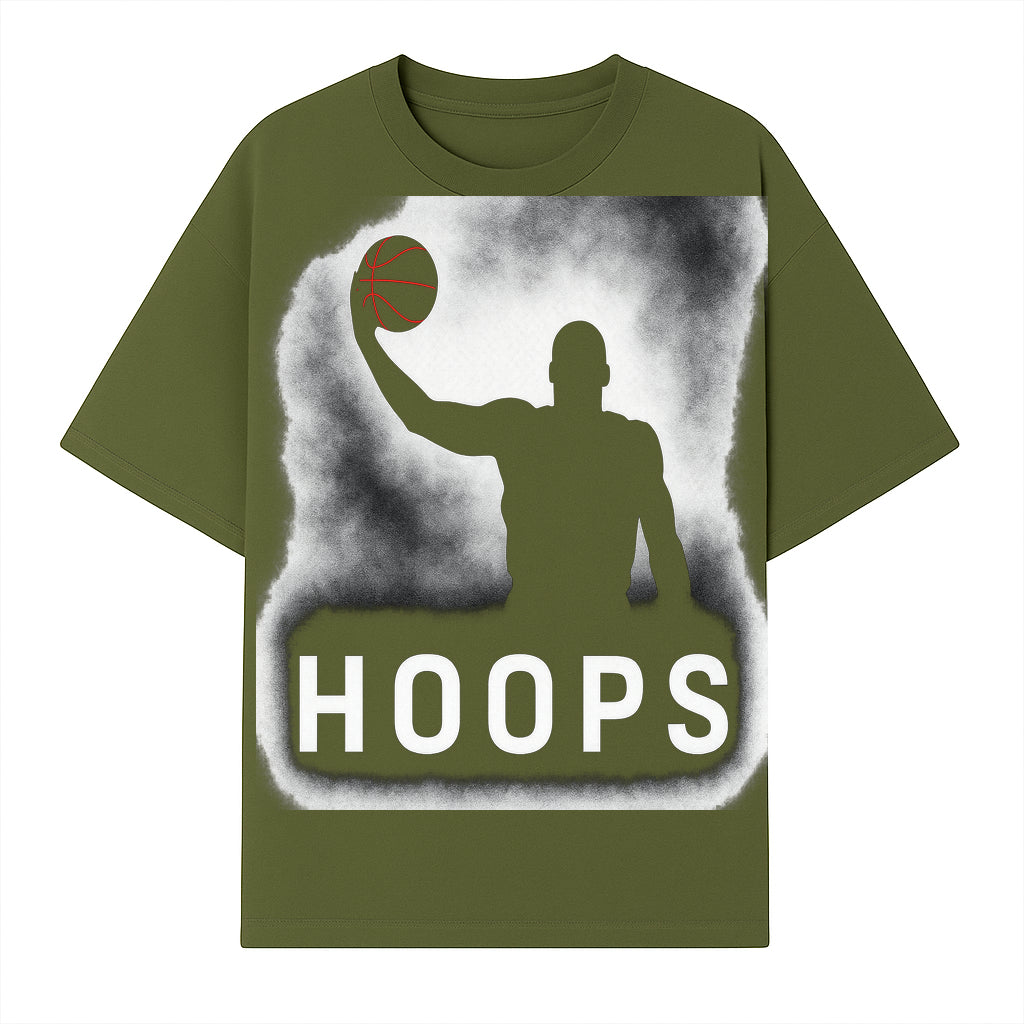 Basketball Hoops Graphic Tee - Vintage Style Athlete Silhouette T-shirt for Sports Fans and Players - T-shirt 1758681891680.jpg
