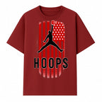 Basketball Hoops Graphic Tee with Retro American Flag Design Perfect for Sports Fans and Athletes - T-shirt 1758681891751.jpg