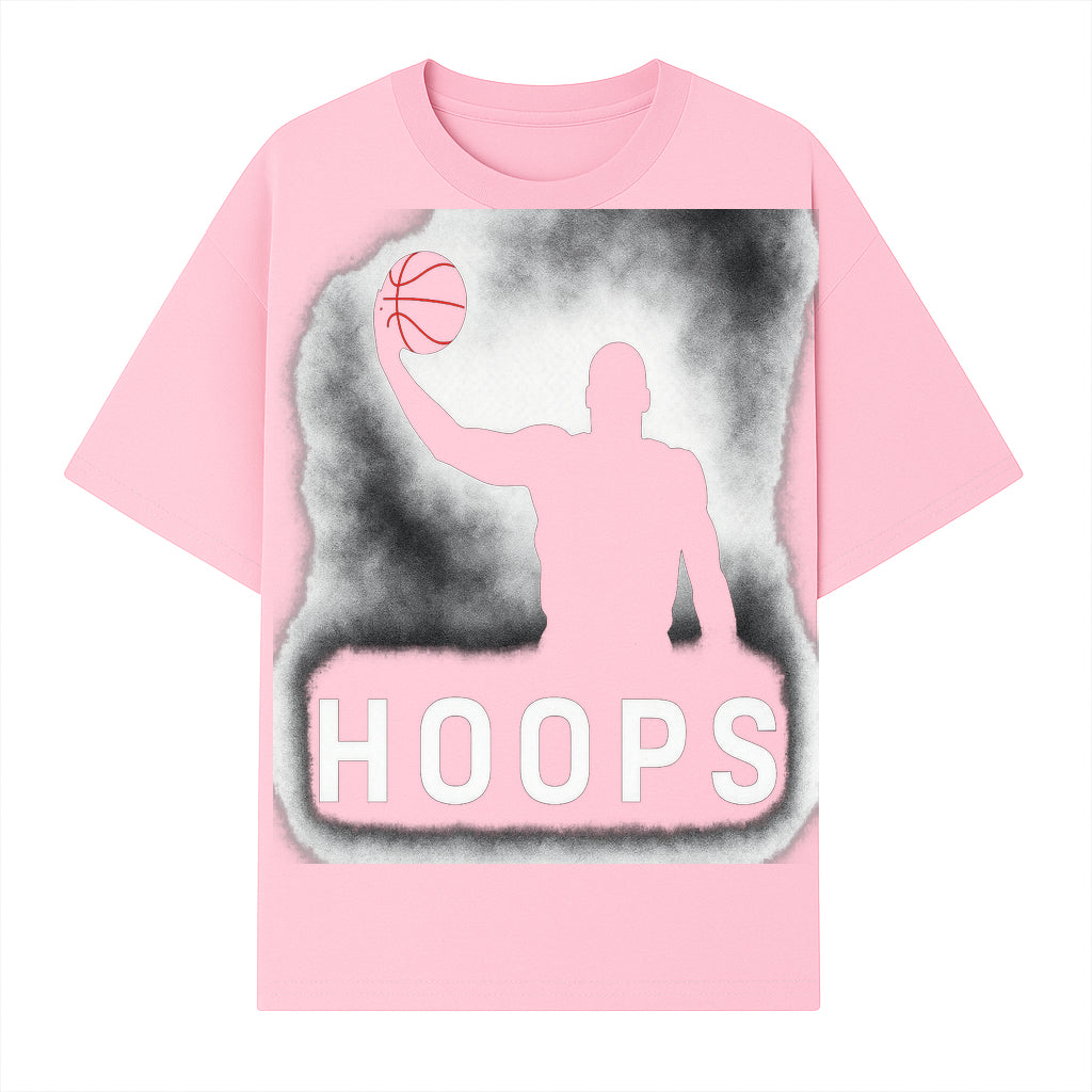 Basketball Hoops Graphic Tee - Vintage Style Athlete Silhouette T-shirt for Sports Fans and Players - T-shirt 1758681892096.jpg
