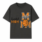 Basketball Mom T-Shirt, Sporty Orange & Black Design, Perfect Gift for Basketball Moms, Team Spirit Apparel - T-shirt 1758681892527.jpg