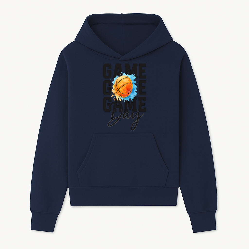 Basketball Game Day Poster, Watercolor Print, Sports Decor, Gamer Wall Art, Team Spirit, Event Day Decor, Perfect Gift for Fans - Hoodie 1758681893123.jpg