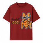 Basketball Mom T-Shirt, Sporty Orange & Black Design, Perfect Gift for Basketball Moms, Team Spirit Apparel - T-shirt 1758681893172.jpg