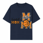 Basketball Mom T-Shirt, Sporty Orange & Black Design, Perfect Gift for Basketball Moms, Team Spirit Apparel - T-shirt 1758681893289.jpg
