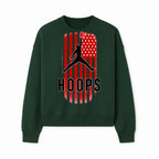 Basketball Hoops Graphic Tee with Retro American Flag Design Perfect for Sports Fans and Athletes - Sweatshirt 1758681894164.jpg