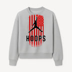 Basketball Hoops Graphic Tee with Retro American Flag Design Perfect for Sports Fans and Athletes - Sweatshirt 1758681894308.jpg