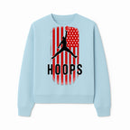 Basketball Hoops Graphic Tee with Retro American Flag Design Perfect for Sports Fans and Athletes - Sweatshirt 1758681894436.jpg