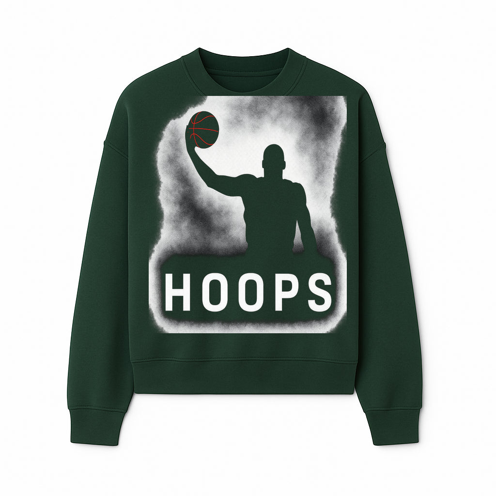 Basketball Hoops Graphic Tee - Vintage Style Athlete Silhouette T-shirt for Sports Fans and Players - Sweatshirt 1758681894614.jpg