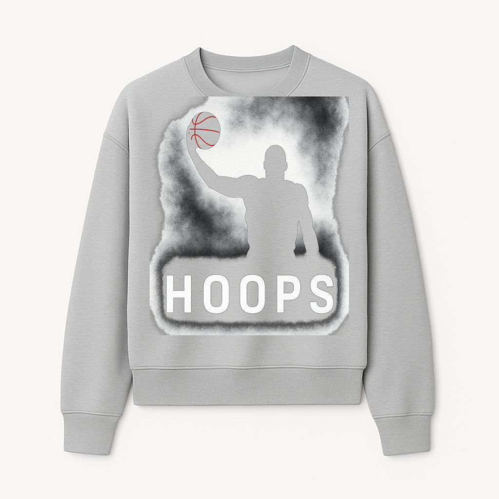 Basketball Hoops Graphic Tee - Vintage Style Athlete Silhouette T-shirt for Sports Fans and Players - Sweatshirt 1758681894764.jpg