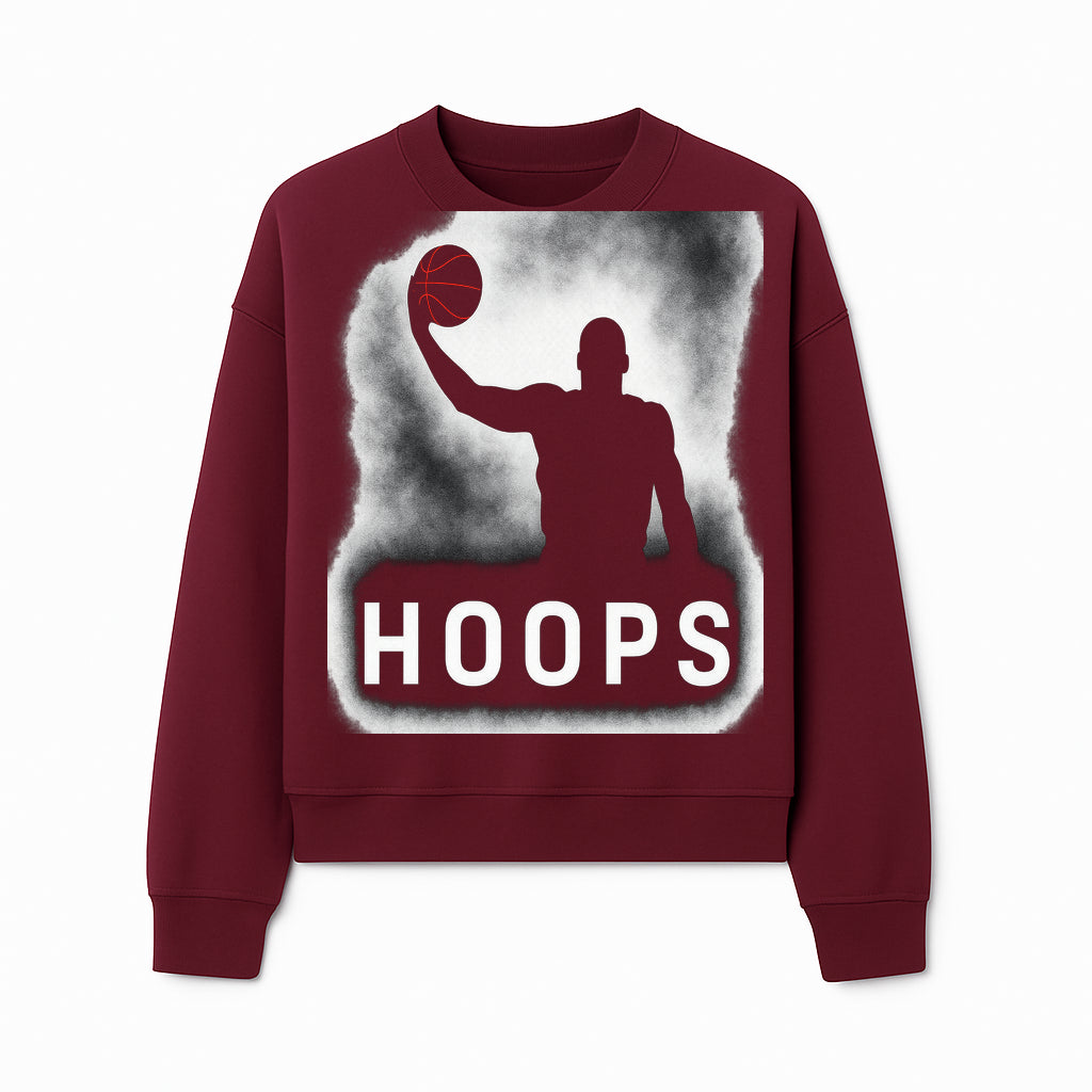 Basketball Hoops Graphic Tee - Vintage Style Athlete Silhouette T-shirt for Sports Fans and Players - Sweatshirt 1758681895179.jpg