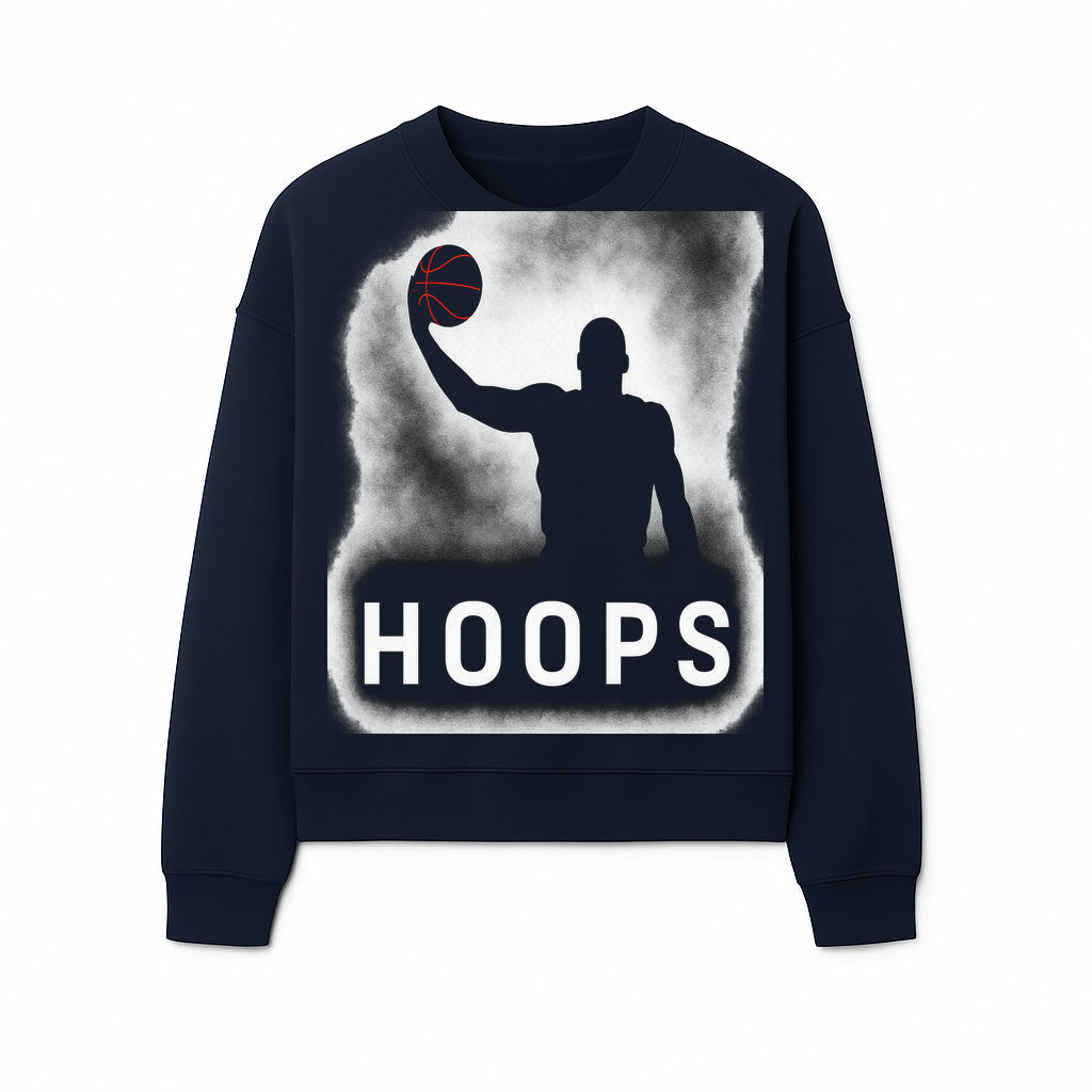 Basketball Hoops Graphic Tee - Vintage Style Athlete Silhouette T-shirt for Sports Fans and Players - Sweatshirt 1758681895317.jpg