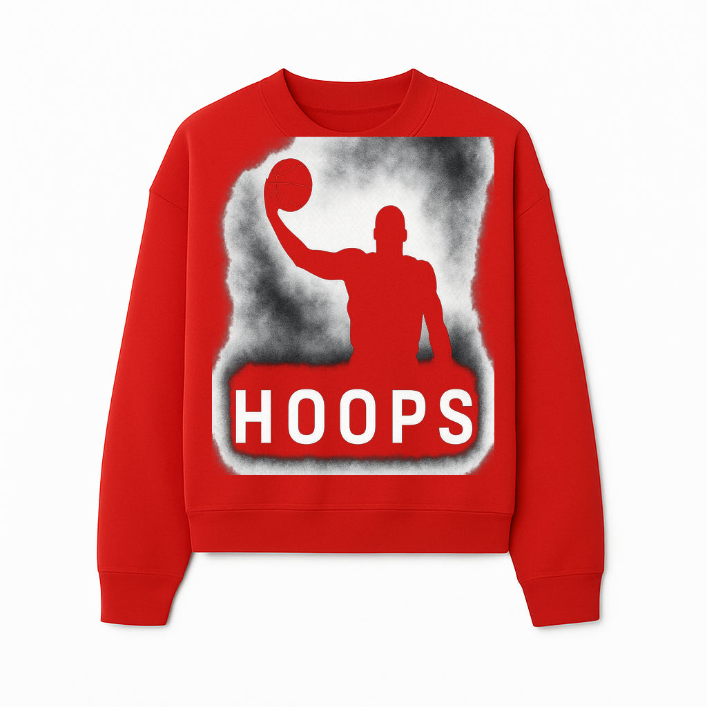 Basketball Hoops Graphic Tee - Vintage Style Athlete Silhouette T-shirt for Sports Fans and Players - Sweatshirt 1758681895451.jpg