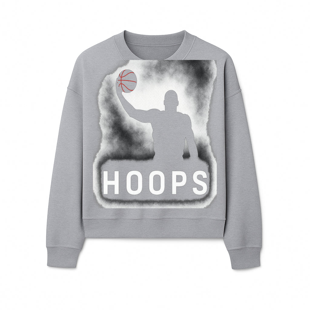 Basketball Hoops Graphic Tee - Vintage Style Athlete Silhouette T-shirt for Sports Fans and Players - Sweatshirt 1758681895565.jpg
