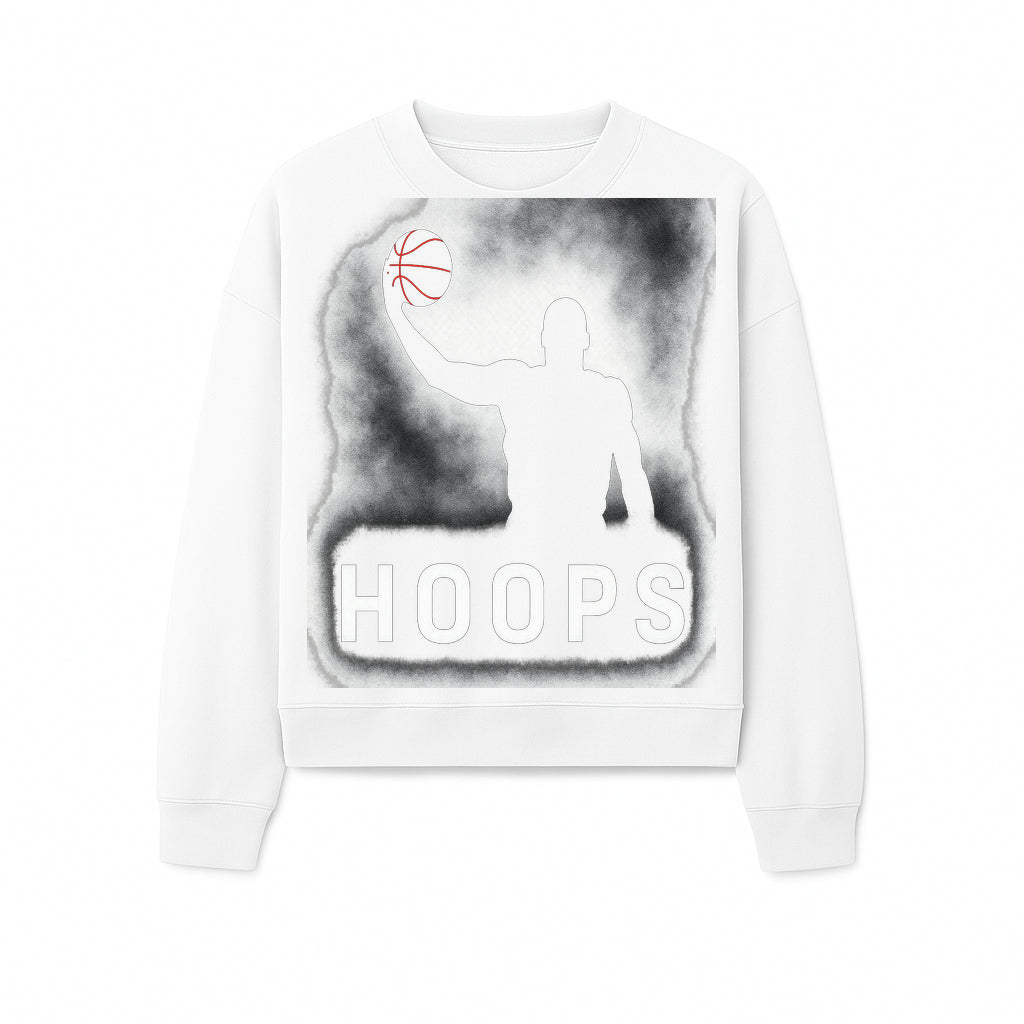 Basketball Hoops Graphic Tee - Vintage Style Athlete Silhouette T-shirt for Sports Fans and Players - Sweatshirt 1758681895702.jpg