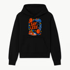 Basketball Say Less Graphic Tee with Slam Dunk Design and Nike Sneaker Art, Perfect for Sports Fans and Streetwear Enthusiasts - Hoodie 1758681896075.jpg