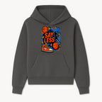 Basketball Say Less Graphic Tee with Slam Dunk Design and Nike Sneaker Art, Perfect for Sports Fans and Streetwear Enthusiasts - Hoodie 1758681896206.jpg