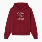 Coffee, Tennis & Dogs Wall Art Print Fun Home Decor for Dog Lovers, Coffee Enthusiasts, and Tennis Fans Inspirational Quote - Hoodie 1758683315959.jpg
