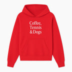 Coffee, Tennis & Dogs Wall Art Print Fun Home Decor for Dog Lovers, Coffee Enthusiasts, and Tennis Fans Inspirational Quote - Hoodie 1758683316275.jpg
