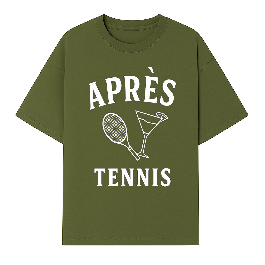 Apr s Tennis Lounge Sign | Tennis Themed Decor | Cocktail & Racket Art | Sports Sporty Home Decoration | Unique Gift Idea for Players - T-shirt 1758683318592.jpg