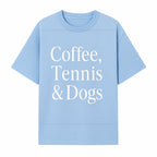 Coffee, Tennis & Dogs Wall Art Print Fun Home Decor for Dog Lovers, Coffee Enthusiasts, and Tennis Fans Inspirational Quote - T-shirt 1758683318791.jpg