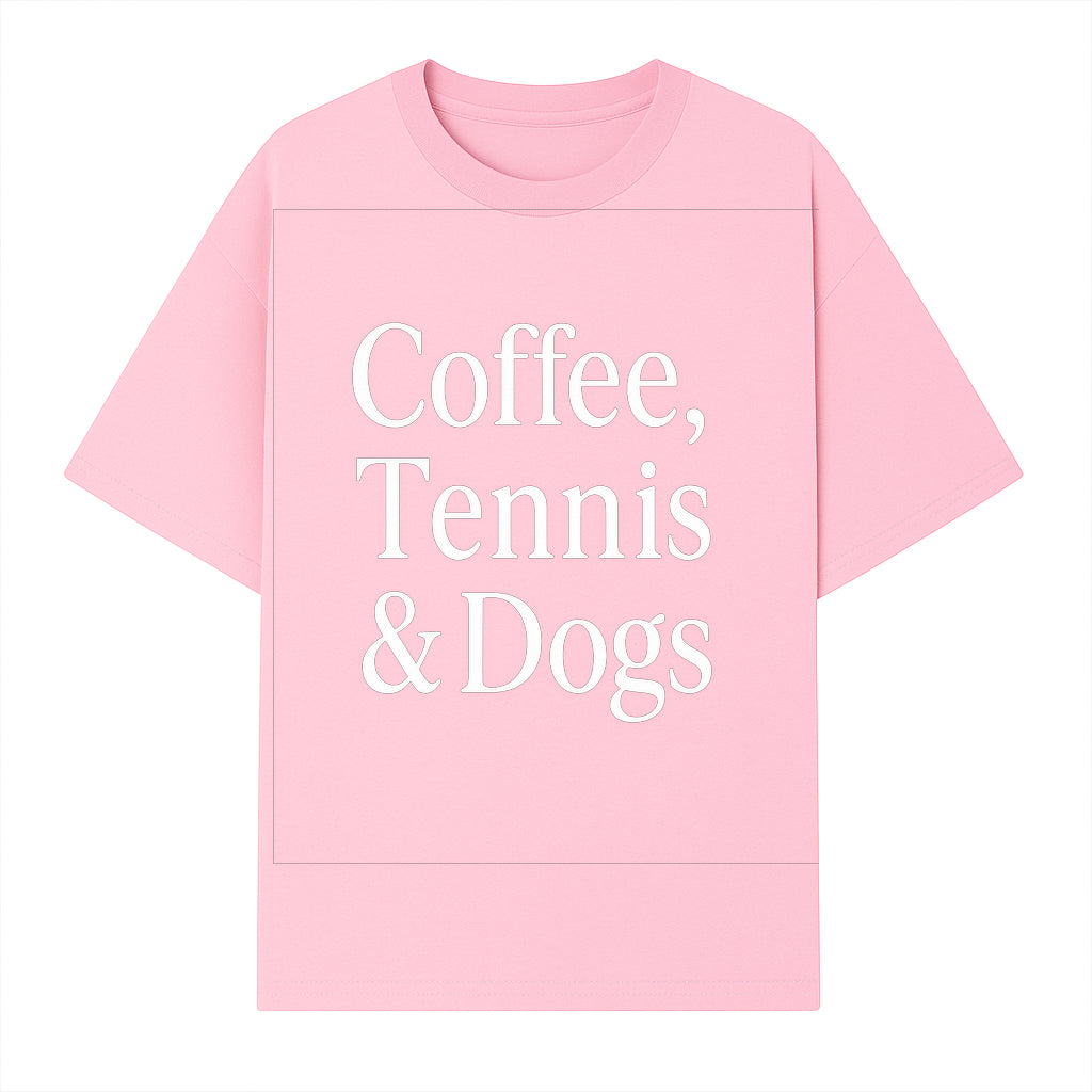Coffee, Tennis & Dogs Wall Art Print Fun Home Decor for Dog Lovers, Coffee Enthusiasts, and Tennis Fans Inspirational Quote - T-shirt 1758683318937.jpg