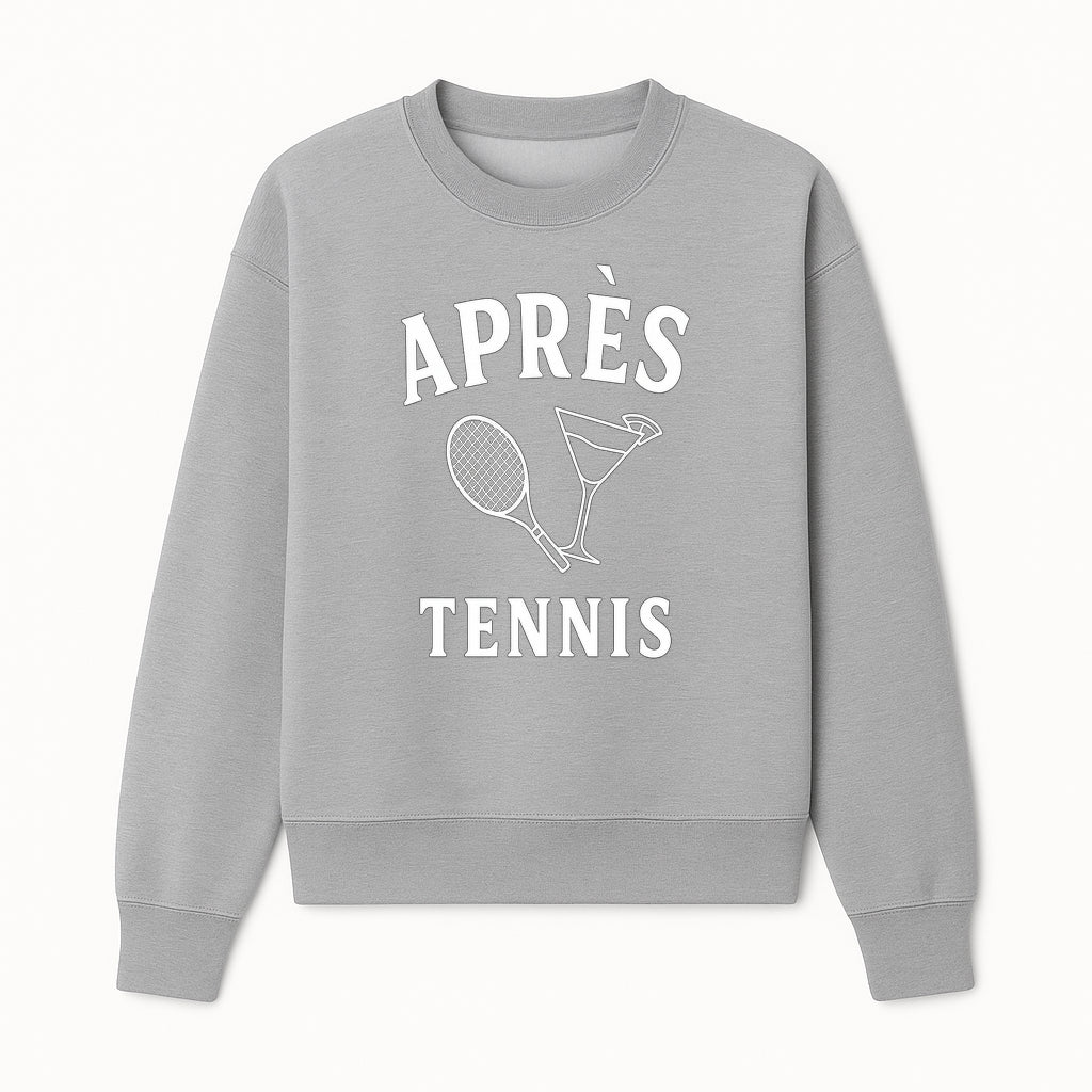 Apr s Tennis Lounge Sign | Tennis Themed Decor | Cocktail & Racket Art | Sports Sporty Home Decoration | Unique Gift Idea for Players - Sweatshirt 1758683321216.jpg
