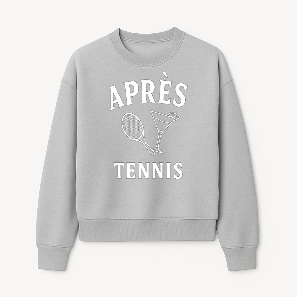 Apr s Tennis Lounge Sign | Tennis Themed Decor | Cocktail & Racket Art | Sports Sporty Home Decoration | Unique Gift Idea for Players - Sweatshirt 1758683321812.jpg