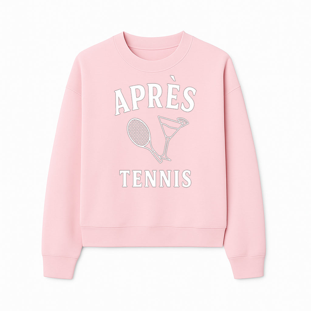 Apr s Tennis Lounge Sign | Tennis Themed Decor | Cocktail & Racket Art | Sports Sporty Home Decoration | Unique Gift Idea for Players - Sweatshirt 1758683322156.jpg
