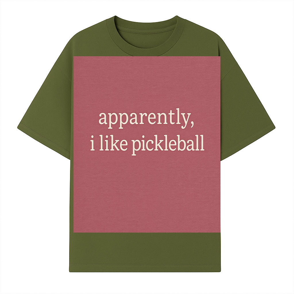 Apparently, I Like Pickleball T-Shirt for Fun Sports Lovers - Unique Graphic Tee for Pickleball Fans - T-shirt 1758685029086.jpg