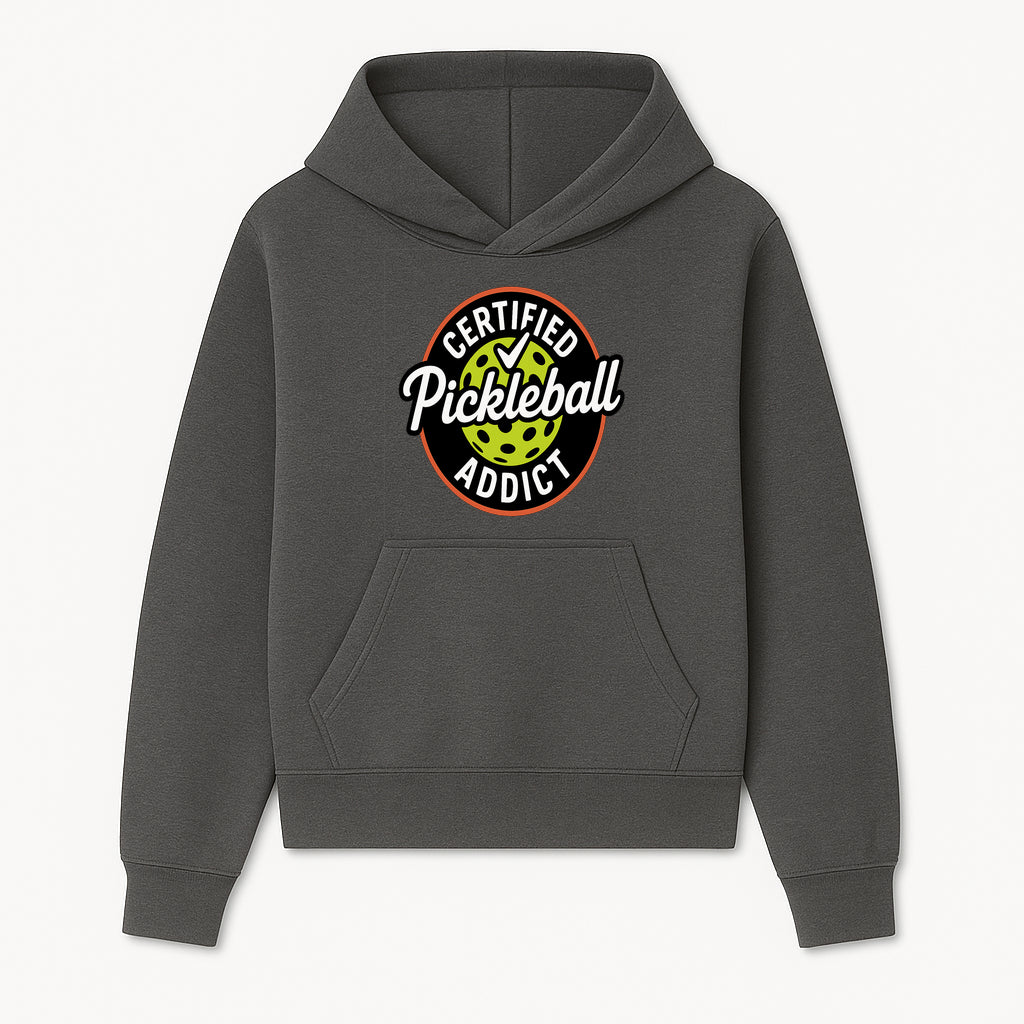 Certified Pickleball Addict T-Shirt | Pickleball Fan Apparel | Funny Sports Gift for Players | Green Paddle Ball Design - Hoodie 1758685029299.jpg