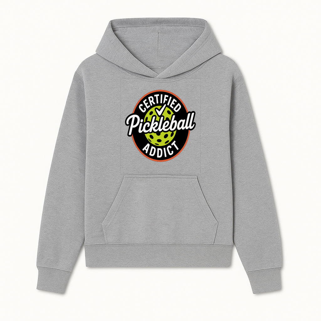 Certified Pickleball Addict T-Shirt | Pickleball Fan Apparel | Funny Sports Gift for Players | Green Paddle Ball Design - Hoodie 1758685029580.jpg