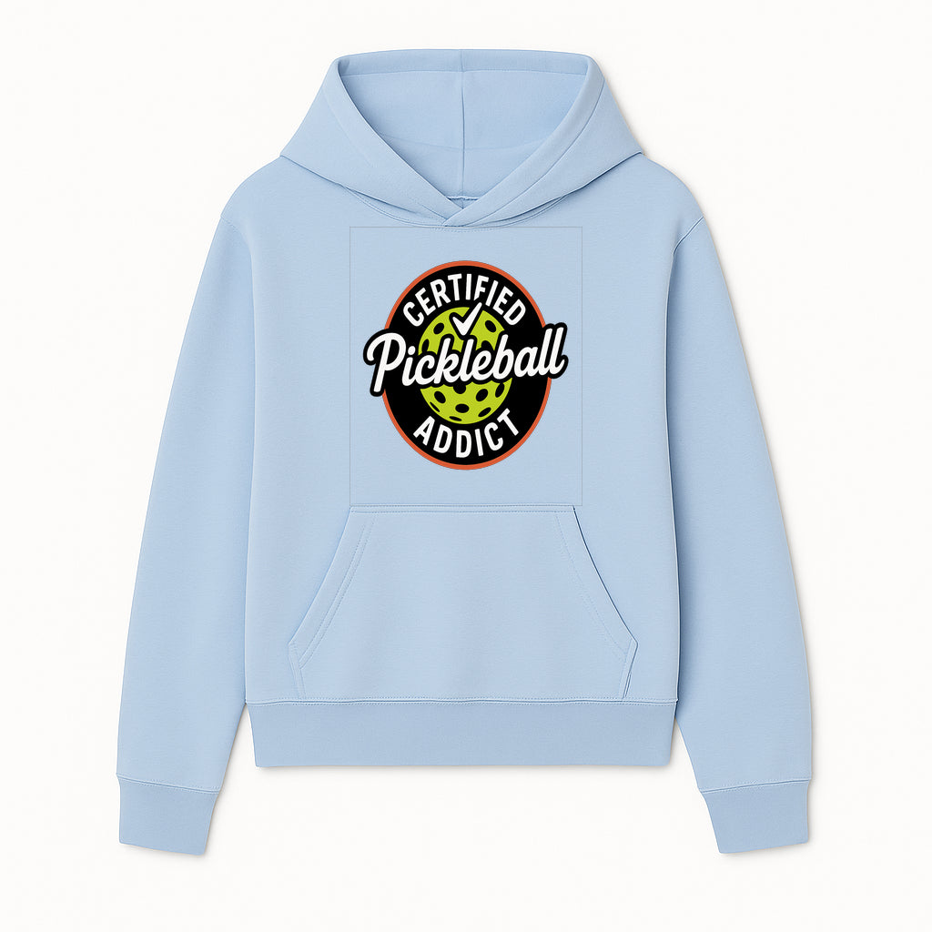 Certified Pickleball Addict T-Shirt | Pickleball Fan Apparel | Funny Sports Gift for Players | Green Paddle Ball Design - Hoodie 1758685029747.jpg