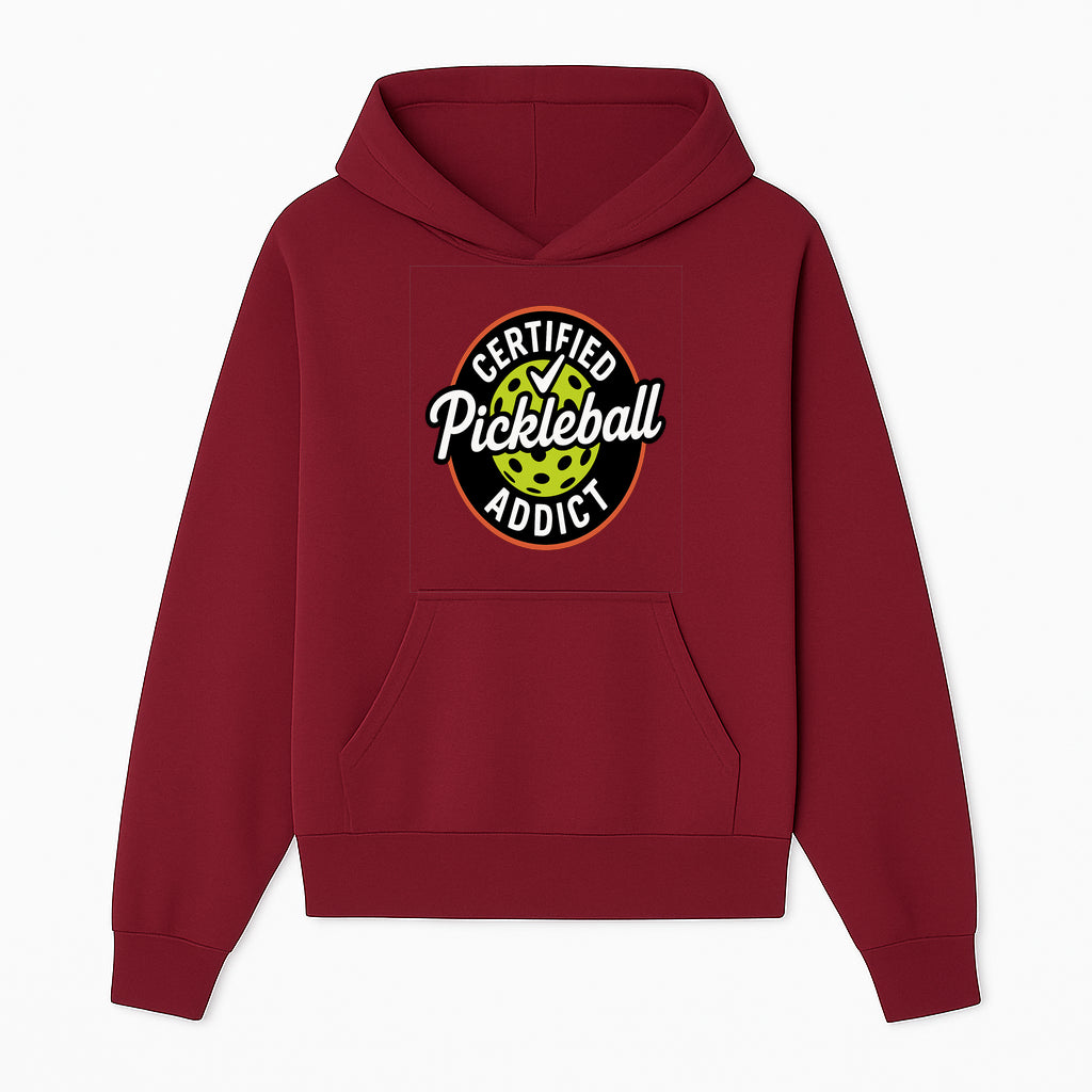Certified Pickleball Addict T-Shirt | Pickleball Fan Apparel | Funny Sports Gift for Players | Green Paddle Ball Design - Hoodie 1758685030036.jpg