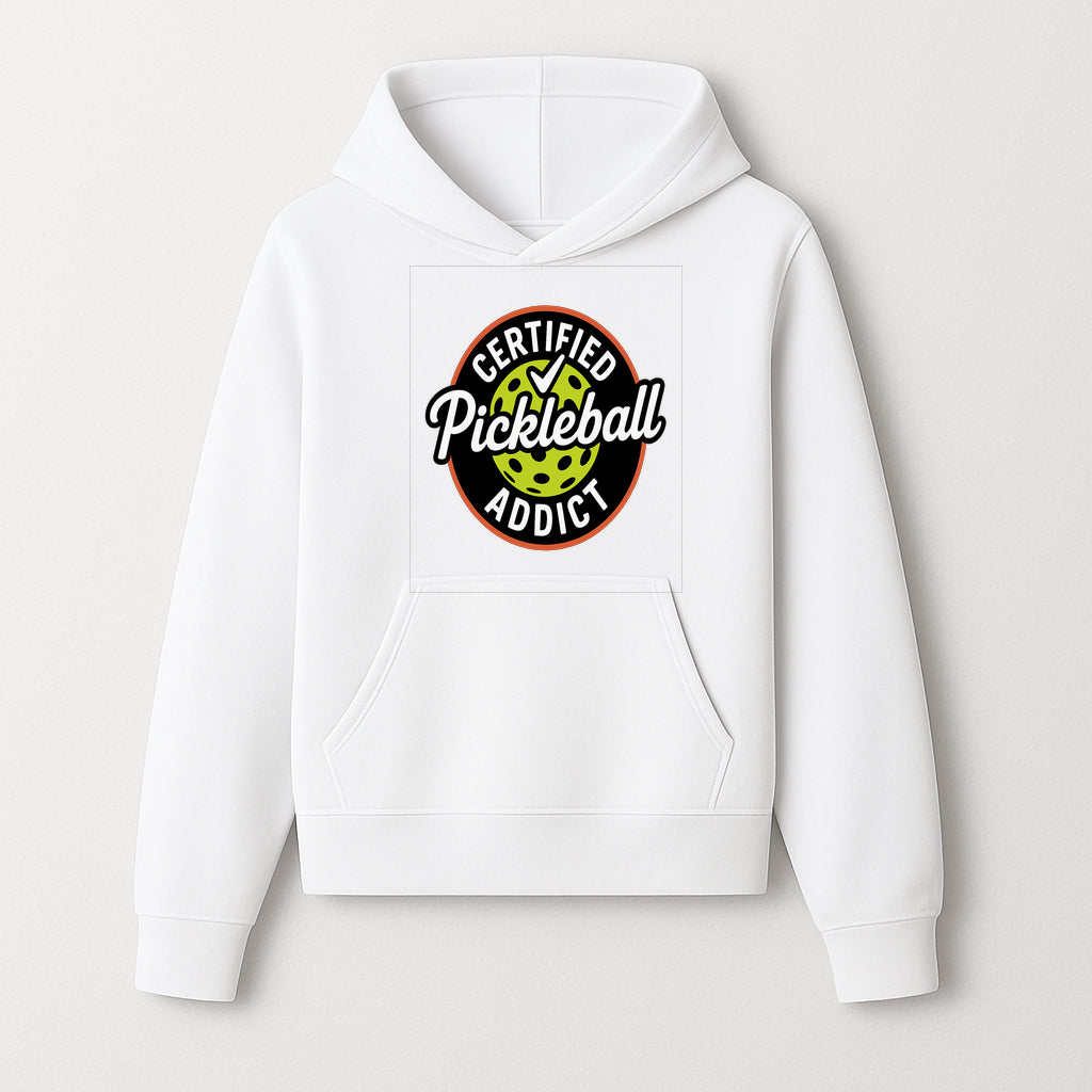Certified Pickleball Addict T-Shirt | Pickleball Fan Apparel | Funny Sports Gift for Players | Green Paddle Ball Design - Hoodie 1758685030633.jpg