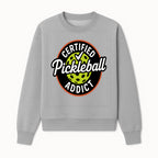 Certified Pickleball Addict T-Shirt | Pickleball Fan Apparel | Funny Sports Gift for Players | Green Paddle Ball Design - Sweatshirt 1758685035014.jpg
