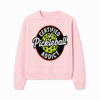 Certified Pickleball Addict T-Shirt | Pickleball Fan Apparel | Funny Sports Gift for Players | Green Paddle Ball Design - Sweatshirt 1758685035940.jpg