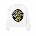 Certified Pickleball Addict T-Shirt | Pickleball Fan Apparel | Funny Sports Gift for Players | Green Paddle Ball Design - Sweatshirt 1758685036663.jpg
