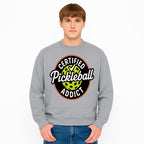 Certified Pickleball Addict T-Shirt | Pickleball Fan Apparel | Funny Sports Gift for Players | Green Paddle Ball Design - Sweatshirt 1758685037820.jpg