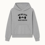 And She Lifted Heavily Ever After Gym Motivational Wall Art, Fitness Decor, Powerlifting Quote, Women's Strength Training Print - Hoodie 1758686604262.jpg