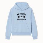 And She Lifted Heavily Ever After Gym Motivational Wall Art, Fitness Decor, Powerlifting Quote, Women's Strength Training Print - Hoodie 1758686604404.jpg