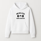 And She Lifted Heavily Ever After Gym Motivational Wall Art, Fitness Decor, Powerlifting Quote, Women's Strength Training Print - Hoodie 1758686605230.jpg