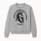 Always Be Prepared to Give an Answer Faith-Based Spartan Design Wall Art - Inspirational Quote from 1 Peter 3:15 - Sweatshirt 1758686609497.jpg