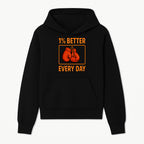 Boxing Gloves Inspirational Wall Art - 1% Better Every Day Motivational Print for Fitness and Personal Growth - Hoodie 1758686609863.jpg
