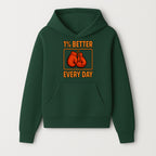 Boxing Gloves Inspirational Wall Art - 1% Better Every Day Motivational Print for Fitness and Personal Growth - Hoodie 1758686610132.jpg