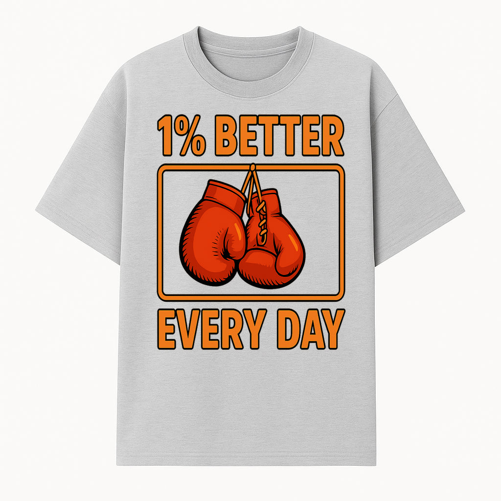Boxing Gloves Inspirational Wall Art - 1% Better Every Day Motivational Print for Fitness and Personal Growth - T-shirt 1758686612664.jpg