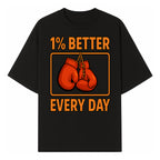 Boxing Gloves Inspirational Wall Art - 1% Better Every Day Motivational Print for Fitness and Personal Growth - T-shirt 1758686612798.jpg
