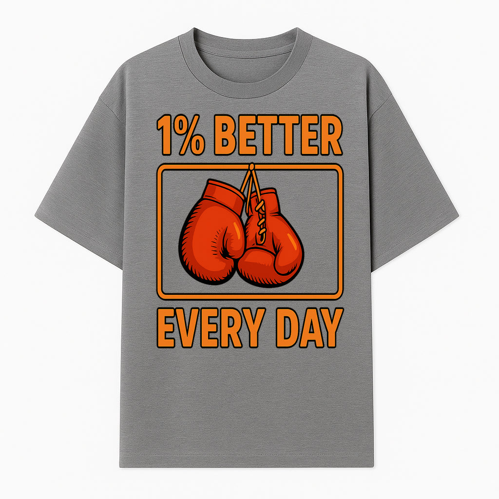 Boxing Gloves Inspirational Wall Art - 1% Better Every Day Motivational Print for Fitness and Personal Growth - T-shirt 1758686613329.jpg