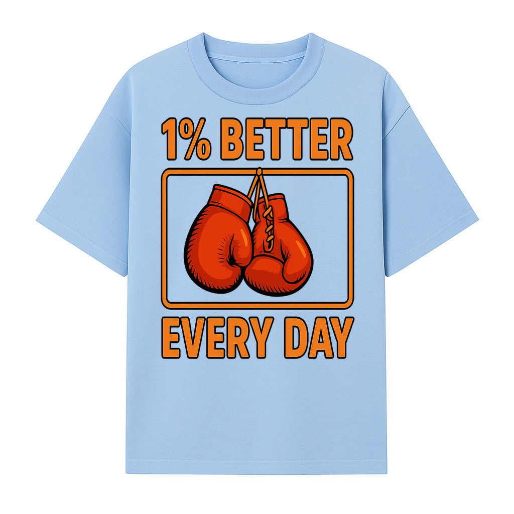 Boxing Gloves Inspirational Wall Art - 1% Better Every Day Motivational Print for Fitness and Personal Growth - T-shirt 1758686613467.jpg