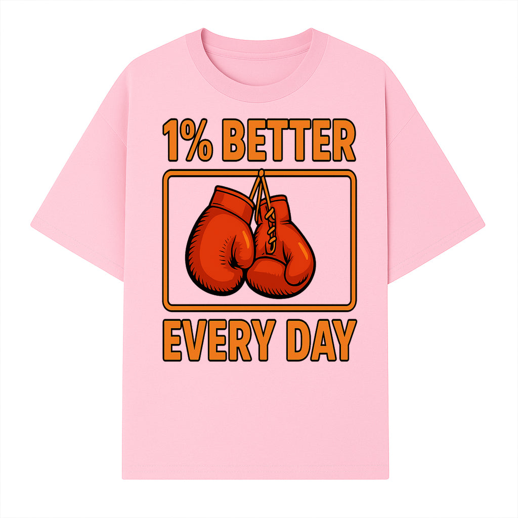 Boxing Gloves Inspirational Wall Art - 1% Better Every Day Motivational Print for Fitness and Personal Growth - T-shirt 1758686613605.jpg