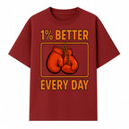 Boxing Gloves Inspirational Wall Art - 1% Better Every Day Motivational Print for Fitness and Personal Growth - T-shirt 1758686613736.jpg